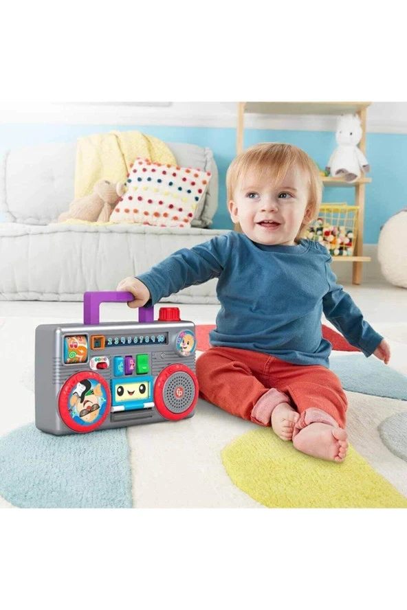 Fisher-Price Eğlen ve Öğren Müzik Kutusu Türkçe Konuşan Aktivite Oyuncağı - Resim 3