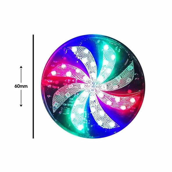 Powermaster PM-18643 Elektrikli Led İşaret Cihazı DC12V Döner İşaret İkili Paket - 3