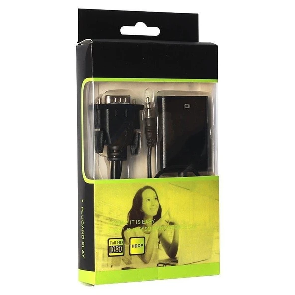 Powermaster PM-18637 VGA To HDMI Dönüştürücü Kablo - 2