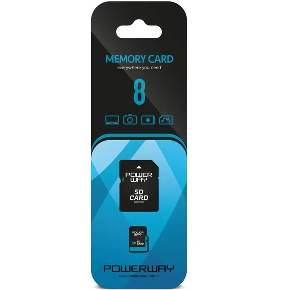 Powerway 8 GB Micro SD Hafıza Kartı PWR-8 - 3