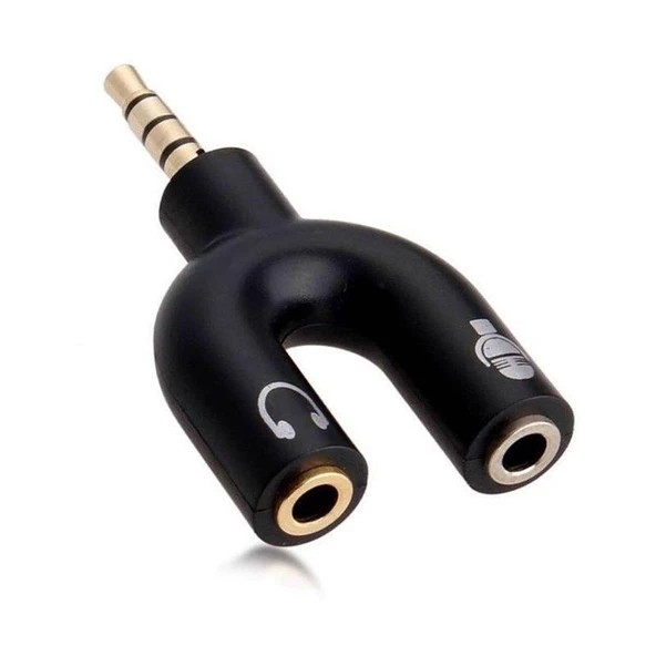 Powermaster 3.5 Mm Stereo Erkek To Kulaklık + Hoparlör Dişi Çoklayıcı Jack PM-4318 ürün görseli 1