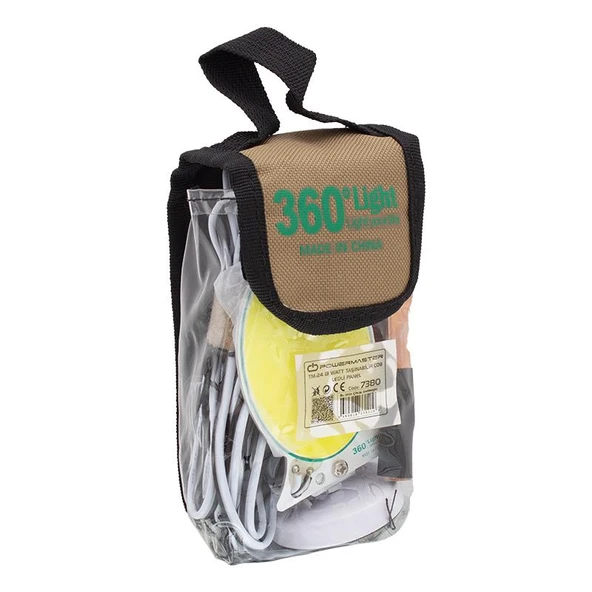 Powermaster TM-24 Cob Ledli 13 Watt Akü Maşalı 4 Metre Kablolu Taşınabilir Seyyar Panel Lamba - 3