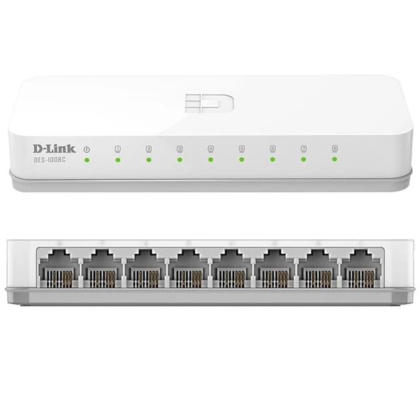 D-Link DES-1008C 10/100 Mbps 8 Port Ethernet Switch