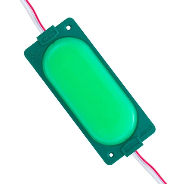 Powermaster 12 Volt 3 Watt Yeşil 85 X 35 Mm IP65 220 - 240 Lümen 140 Derece Cob Modül Led ürün görseli 1