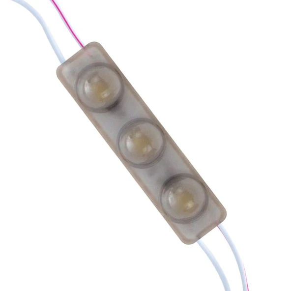 Powermaster 12 Volt 1.5 Watt Soğuk Beyaz Yanıp Sönen Parlak Tek Renk 6916 - 2835 69 X 16 Mm IP65 160 Derece Modül Led