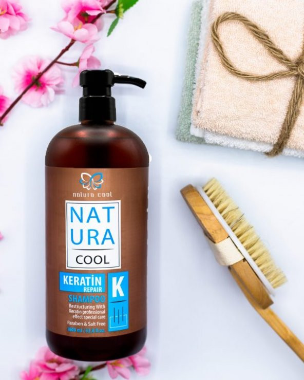 Natura Cool Keratinli Saç Bakım Şampuanı 1000 ml.