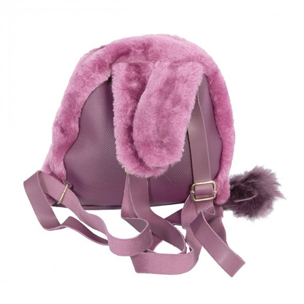 Peluş Tavşan Çanta Mürdüm - 2