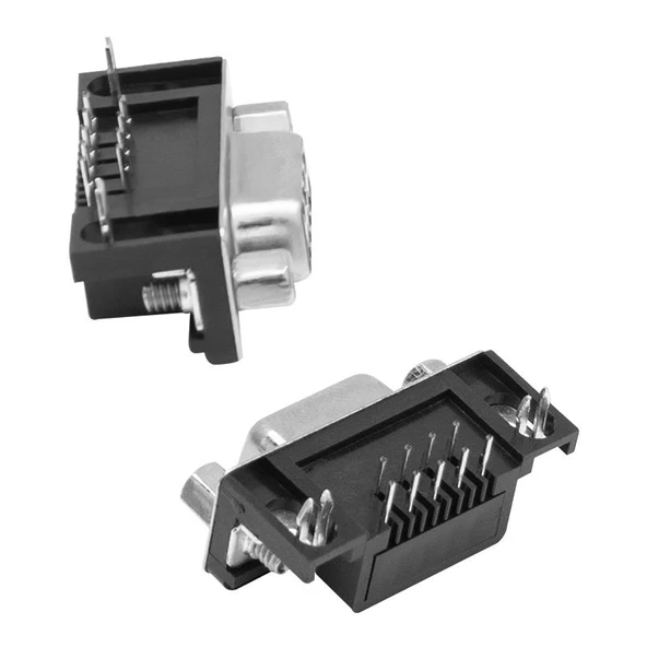 Powermaster PM-7399 9 Pin Dişi D-SUB 90 Derece Konnektör - Resim 2
