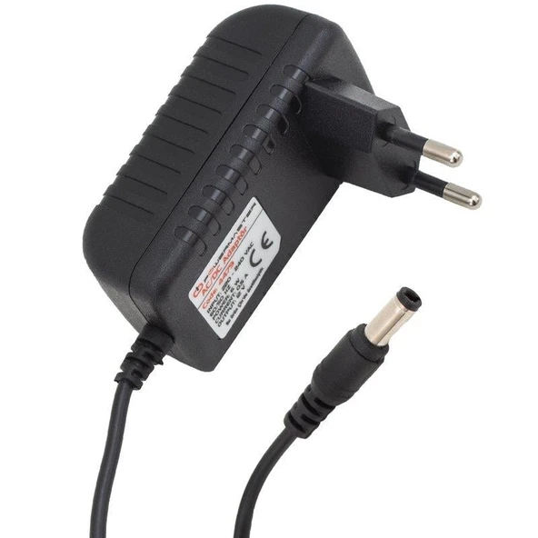 Powermaster PM-4479 12 Volt - 0.5 Amper 5.5*2.5 Mm Uçlu Plastik Kasa Priz Tipi Adaptör