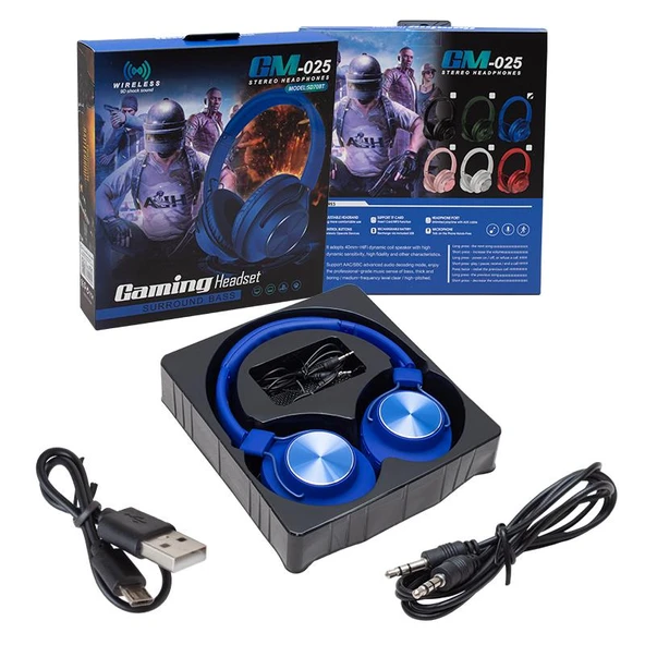 Powermaster GM-025 Gaming Oyuncu Mikrofonlu Kablosuz Kulaklık - 3