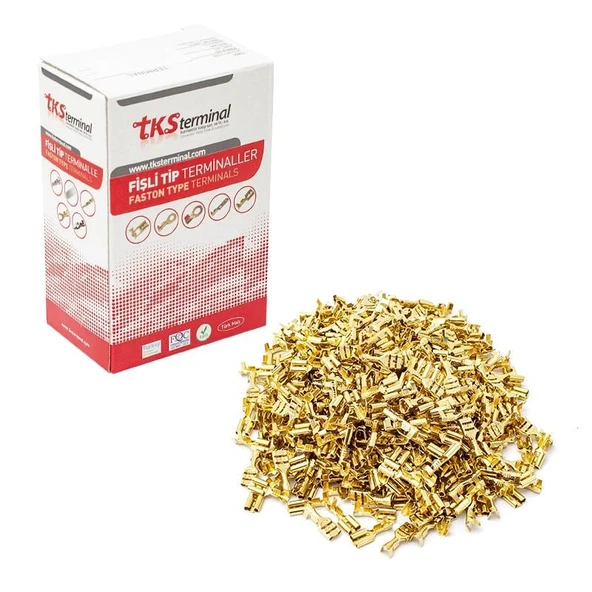 Powermaster TKS-1D 6.3 Dişi Terminal Kablo Pabuç (300'Lü Paket) - Resim 3