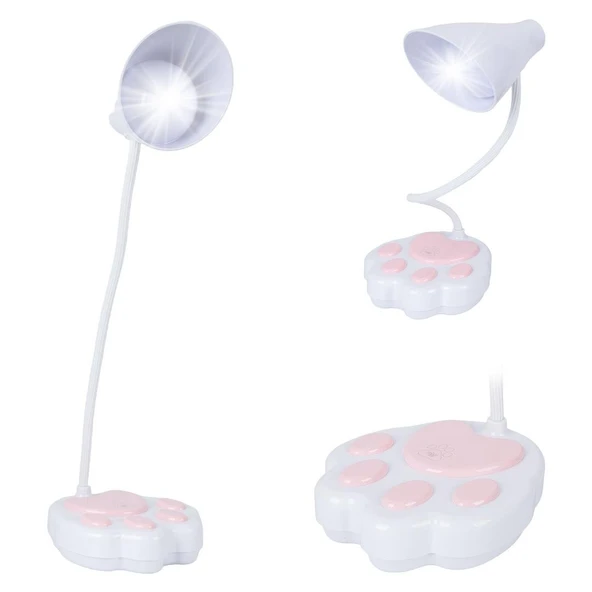 Powermaster JF-1623 20 LED'li 2.5 Watt Şarjlı Esnek Masa Lambası (OM-114) - Dokunmatik Ve USB Şarjlı