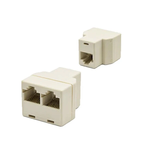 RJ 45 1 Dişi - 2 Dişi Çevirici 8P8C ürün görseli 1