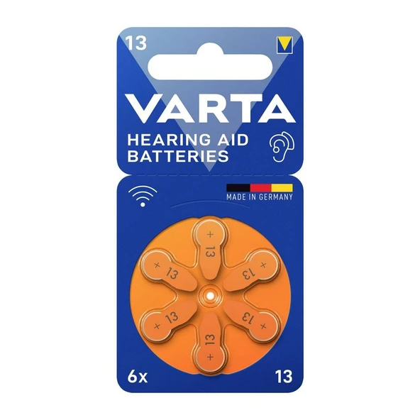 Varta 13 Numara Kulaklık İşitme Cihazı Pili (6'Lı Paket) - 1