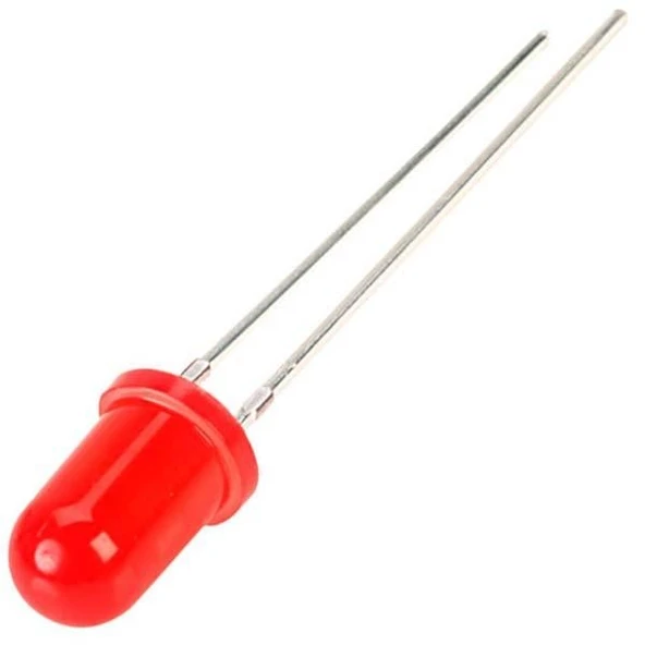 Led Kırmızı 5 Mm Mercekli