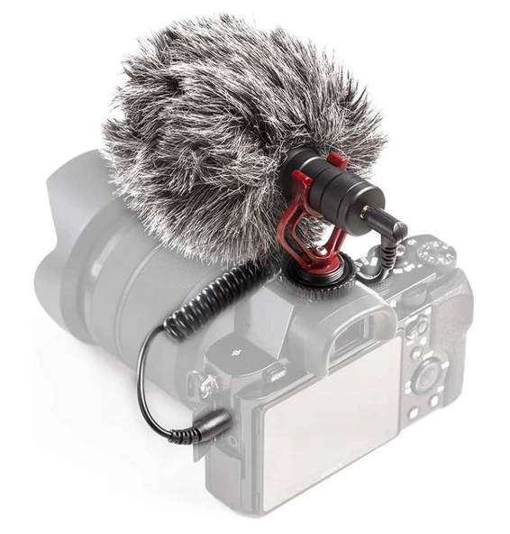 Haiki HK-403 Rüzgar Engelleyici Süngerli Kardiyot Kondenser Mikrofon - 3