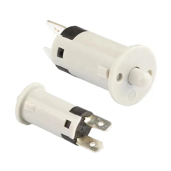 IC-187A Kapak Switch Ø12mm (NC) Normalde Kapalı Kontak PBS-25B Beyaz ürün görseli 1