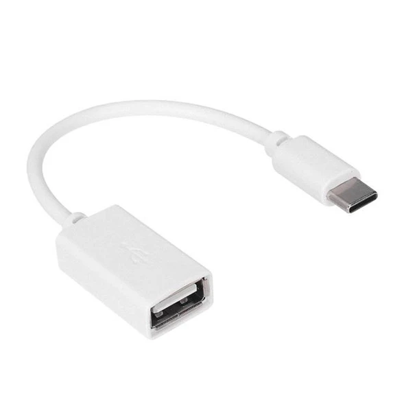 Hytech HY-X112 Beyaz Usb Dişi To Type-C Erkek Otg Çevirici