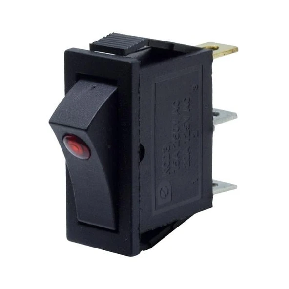 Powermaster Işıklı Tekli Mercekli Anahtar