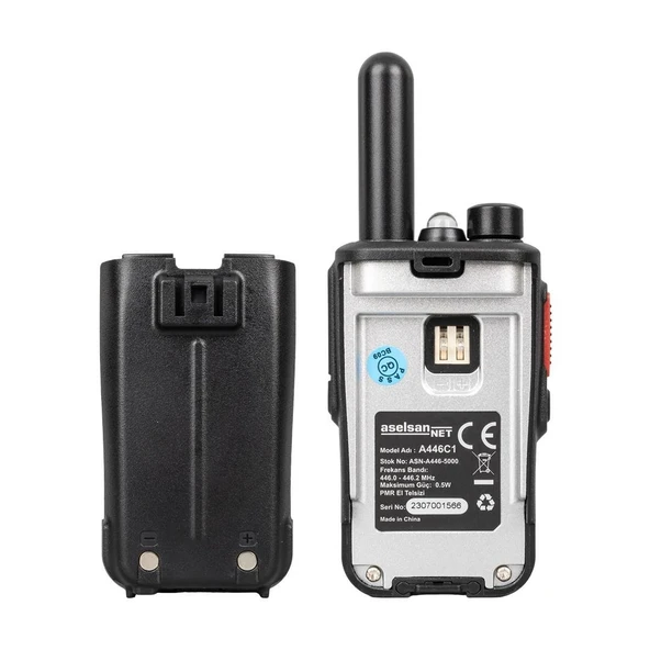Aselsan A446C1 Tekli 16 Kanal 10Km Pmr 446 Telsiz - 3