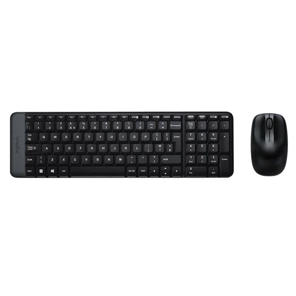 Logitech MK220 Q Tr Siyah Kablosuz Klavye Mouse Set