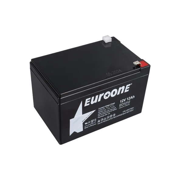 Euroone EO-1212 12 Volt - 12 Amper Bakımsız Kuru Akü
