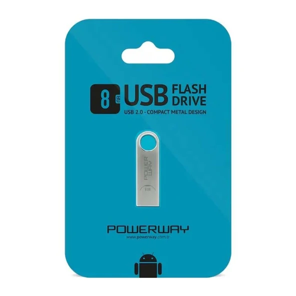 Powerway PW-8GB 8 GB USB 2.0 Mini Metal Flash Bellek