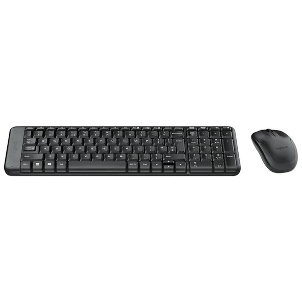 Logitech MK220 Q Tr Siyah Kablosuz Klavye Mouse Set - 2