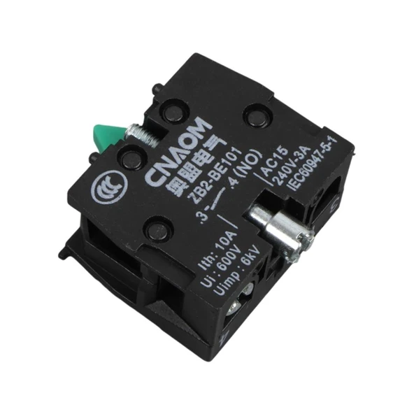 Lay5-Be102 22 Mm Kontak Blok No Yeşil - Resim 2