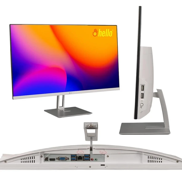 Hello HL24H110D3I5 24'' İntel Core İ5 6.Nesil - 8GB Ram - 256GB SSD All In One Bilgisayar - 3