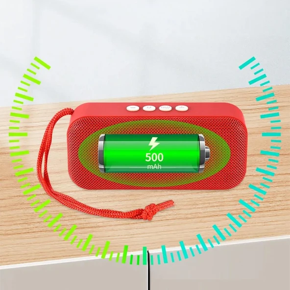 TG TG516 AUX/USB/SD/FM/Bluetooth Destekli Taşınabilir Wireless Hoparlör - Speaker - 3