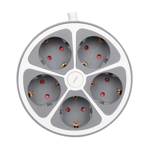 Vea VE-G605Y 5'Li Anahtarlı 1.5 Metre Grup Priz