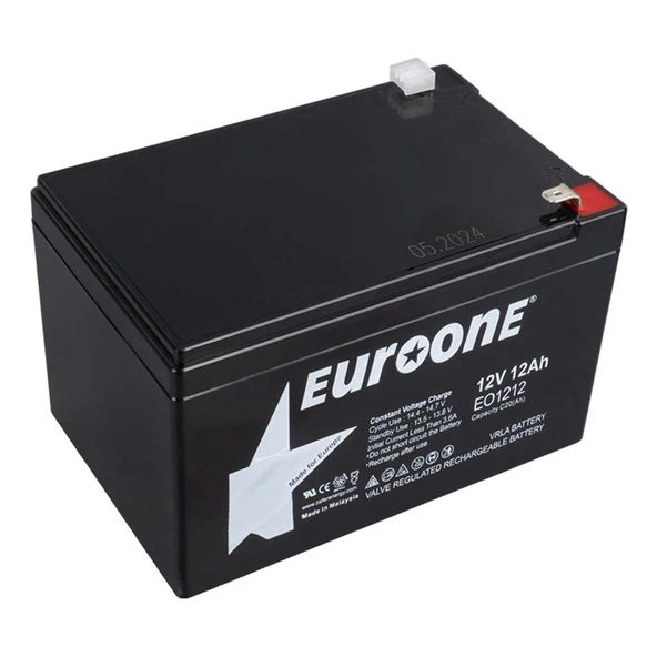 Euroone EO-1212 12 Volt - 12 Amper Bakımsız Kuru Akü - 2
