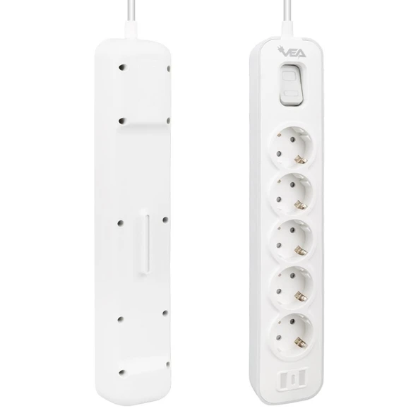 Vea VE-NOVA105 A Class 5'Li Anahtarlı 1.5 Metre Akım Korumalı Priz - 2