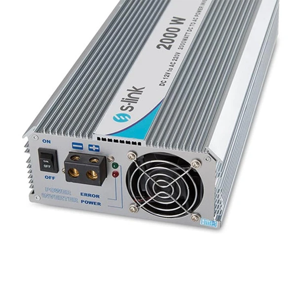S-Link SL-2000W Dc12v-Ac230v 2000W İnverter - 2