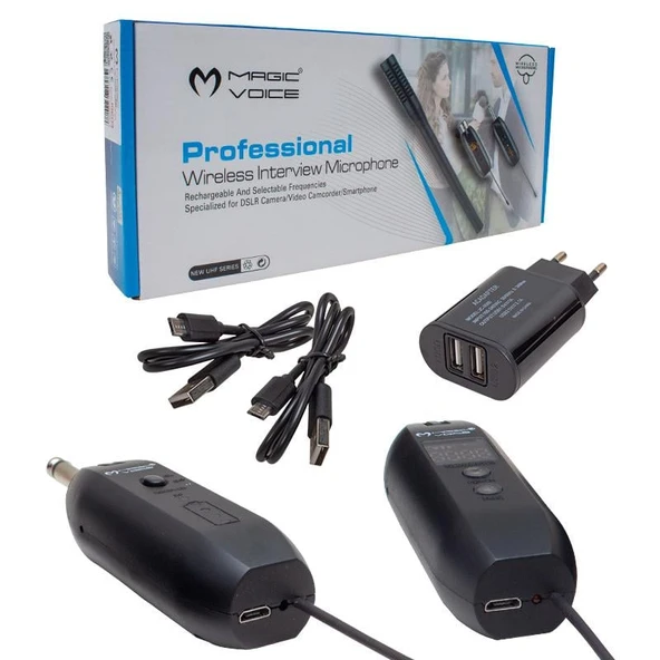 Magicvoice Mv-19603 UHF Kablosuz Kamera Uyumlu Mikrofon - 3