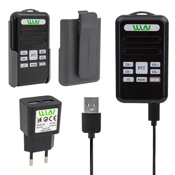 Wln KD-C80 3-5 Km 16 Kanal Radyolu Deprem Çantası İçin Mini Telsiz - 2
