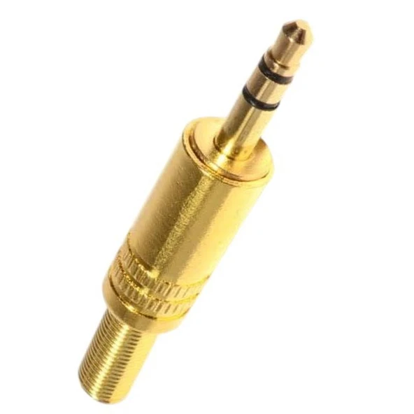 Powermaster 3.5 Mm Mono Gold Metal Jack Fiş - Resim 3