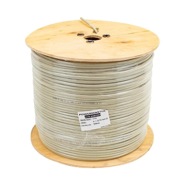 Powermaster 4+1X0.22 CCTV Kamera Kablosu 500 Metre - 2