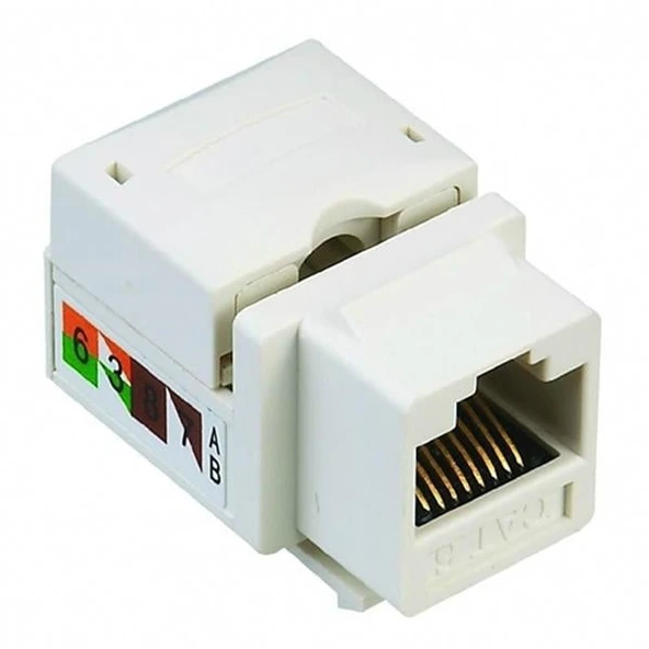 RJ45 Şase Utp Cat6 8P8C 90° Keystone Jack ürün görseli 1