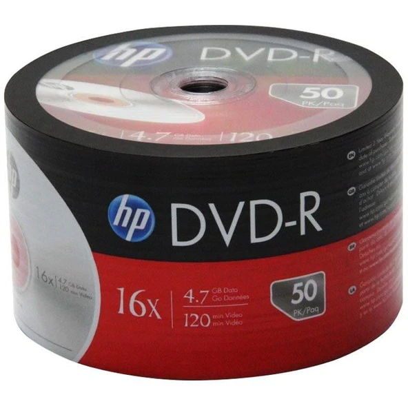 HP DME00070-3 4.7 GB Boş DVD-R 50'Li Paket