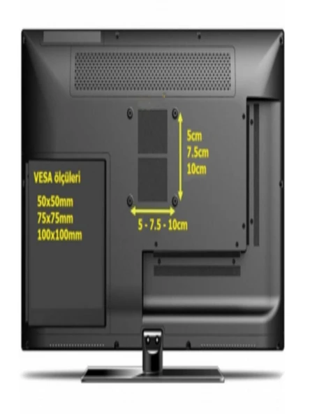 Clk Teknoloji Monitör Kolu PC Monitör Duvar Askısı Döndürülebilir Eğilebilir Monitör Tutucu 13-27 inç - Resim 2