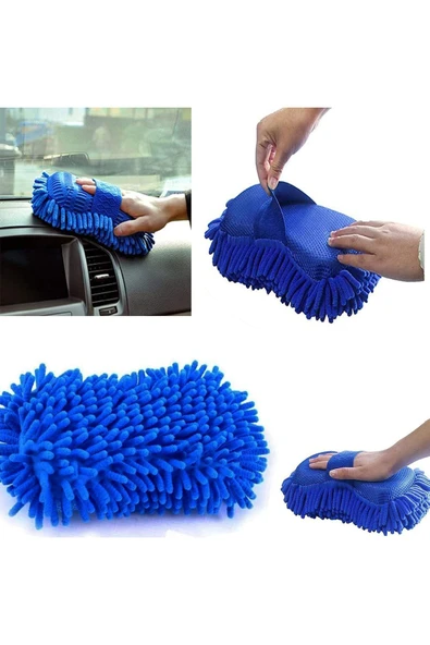 Ayver EL TUTMA KEMERLİ GEÇMELİ YUMUŞAK MAKARNA OTO YIKAMA SÜNGERİ - Resim 5