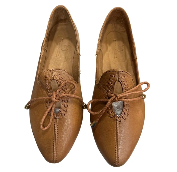 Solmaz Solly MA300 Hakiki Deri Kadın Babet - Resim 4