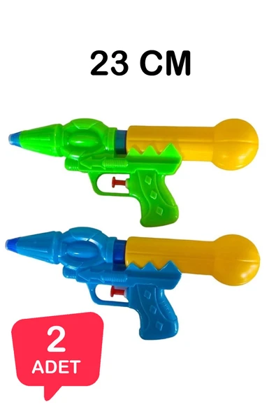 Ayver 2'Lİ KÜÇÜK BOY TEK HAZNELİ RENKLİ 23 CM KALİTELİ EĞLENCELİ KARNE HEDİYESİ SU TABANCASI