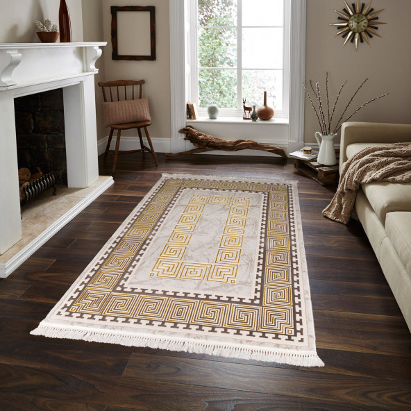 HEREKE ABANT HALI 5217 160X230   CM (4 M2) MODERN YÜN HALI