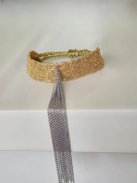 Büyük Deniz Yıldızı Model Gold Küpe 6 cm - 3