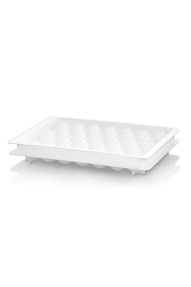 Ayver PLASTLİFE 33 GÖZLÜ BİLYE KÜRE MODEL PLASTİK KAPAKLI MEYBUZ BUZ KALIBI - 2