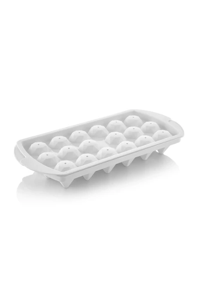 Ayver PLASTLİFE 18 GÖZLÜ ELMAS KRİSTAL DESEN PLASTİK KAPAKLI MEYBUZ BUZ KALIBI - 2