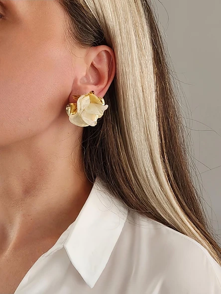 6'lı Kiraz Kırmızı Model Minimal Küpe Seti - 1